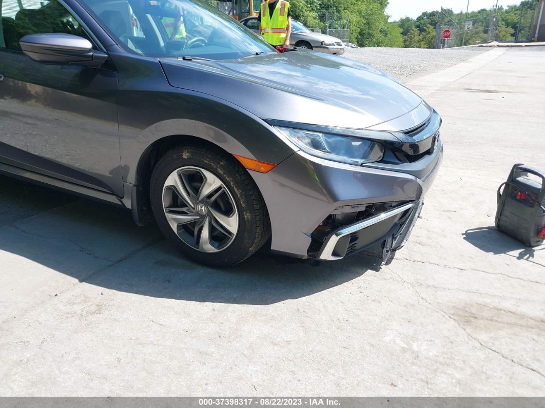 2019 Honda Civic Sedan Lx Gray vin: 2HGFC2F6XKH543459