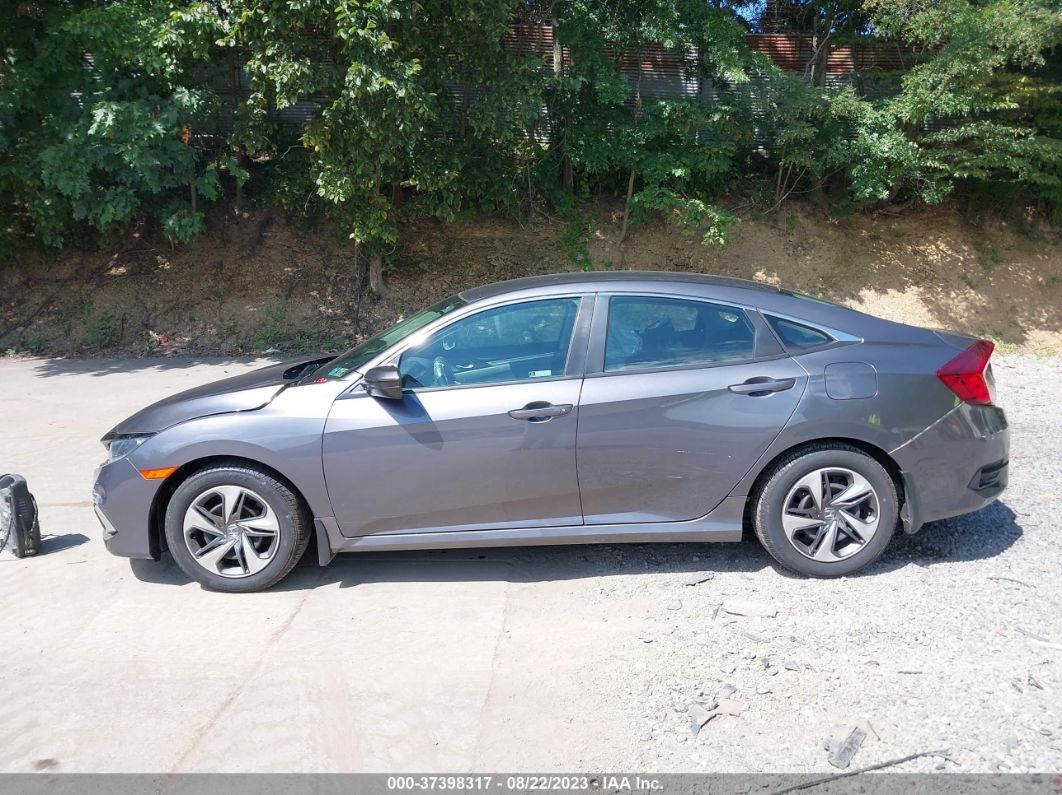 2019 Honda Civic Sedan Lx Gray vin: 2HGFC2F6XKH543459