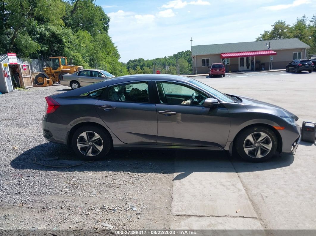 2019 Honda Civic Sedan Lx Gray vin: 2HGFC2F6XKH543459
