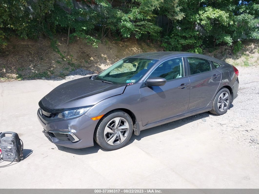 2019 Honda Civic Sedan Lx Gray vin: 2HGFC2F6XKH543459