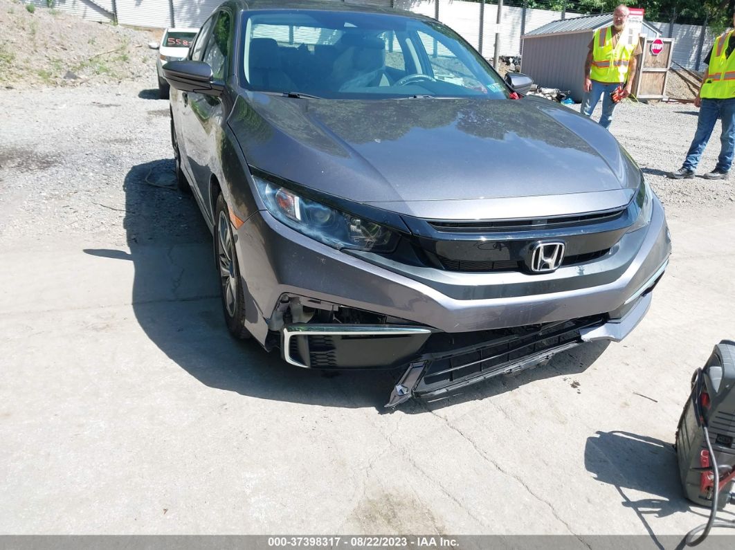 2019 Honda Civic Sedan Lx Gray vin: 2HGFC2F6XKH543459