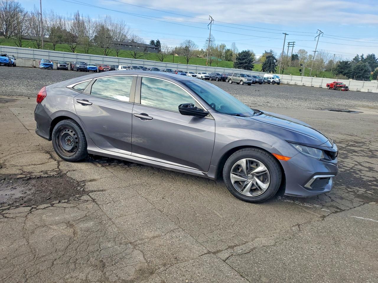 2019 Honda Civic Lx Серый vin: 2HGFC2F6XKH561475