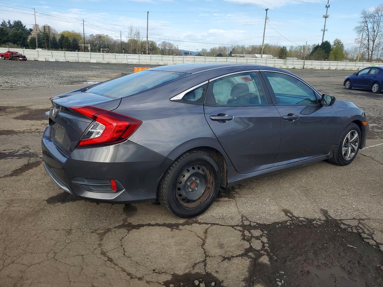 2019 Honda Civic Lx Серый vin: 2HGFC2F6XKH561475