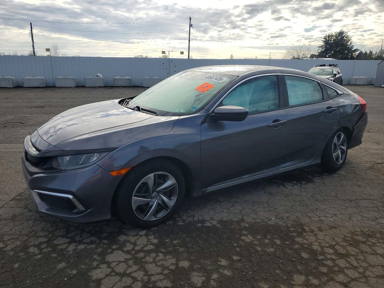 2019 Honda Civic Lx Gray vin: 2HGFC2F6XKH561475