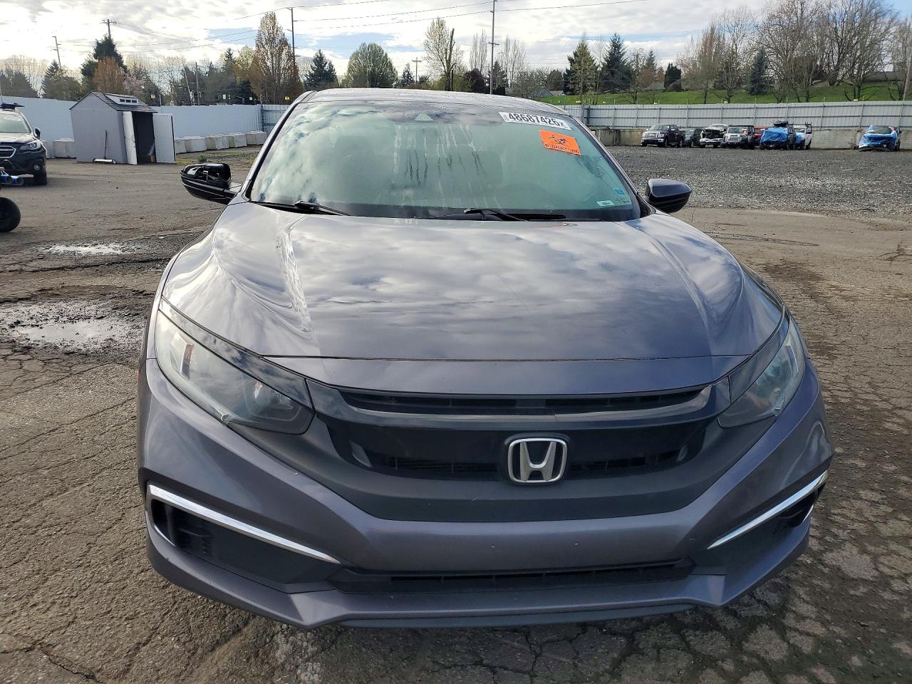 2019 Honda Civic Lx Серый vin: 2HGFC2F6XKH561475