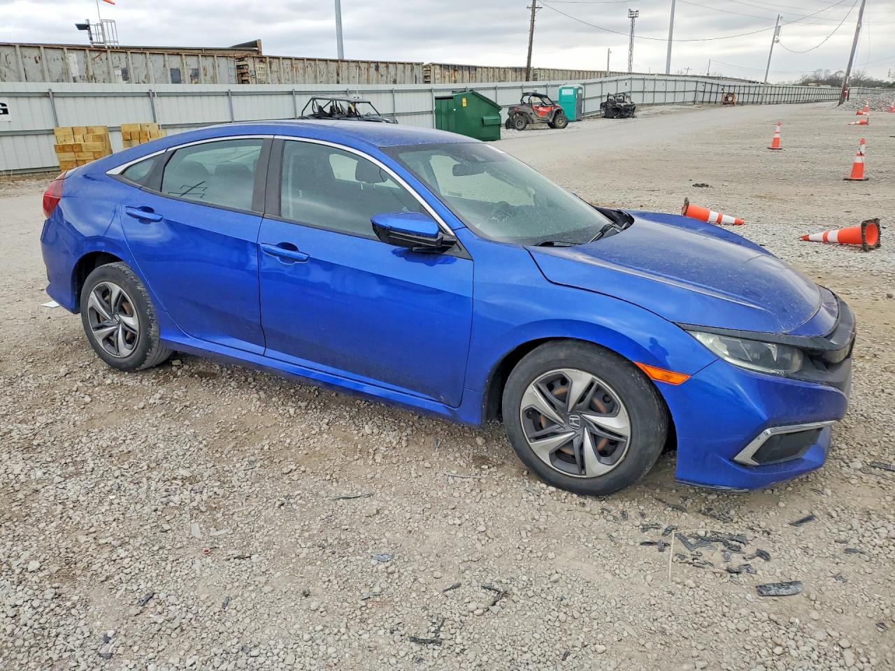 2021 Honda Civic Lx Blue vin: 2HGFC2F6XMH504759