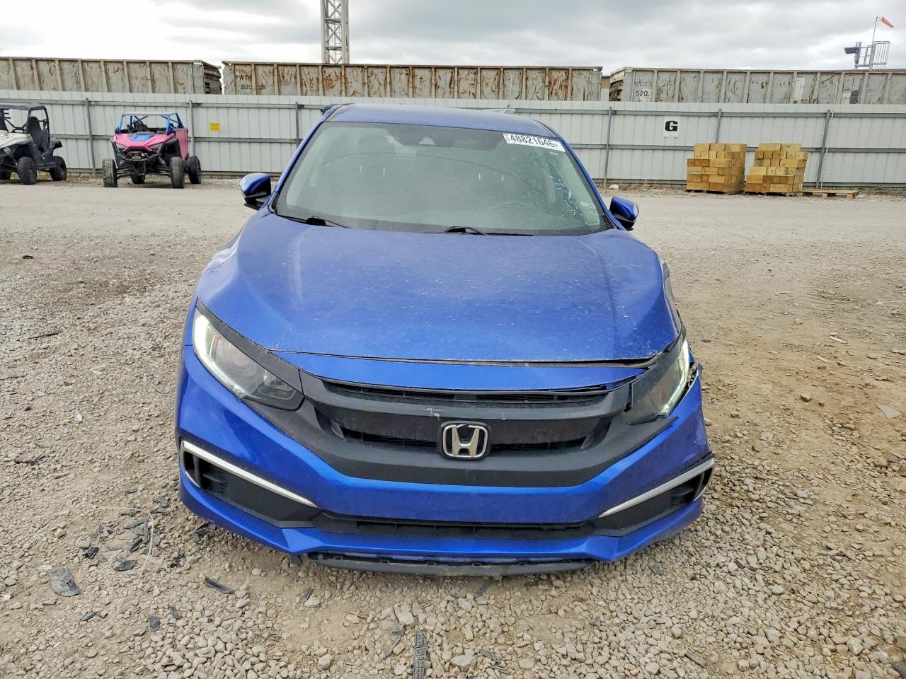 2021 Honda Civic Lx Blue vin: 2HGFC2F6XMH504759