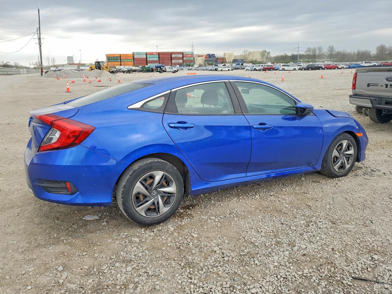 2021 Honda Civic Lx Blue vin: 2HGFC2F6XMH504759