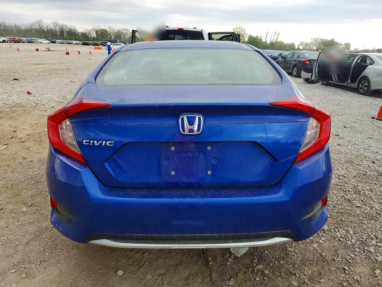 2021 Honda Civic Lx Blue vin: 2HGFC2F6XMH504759