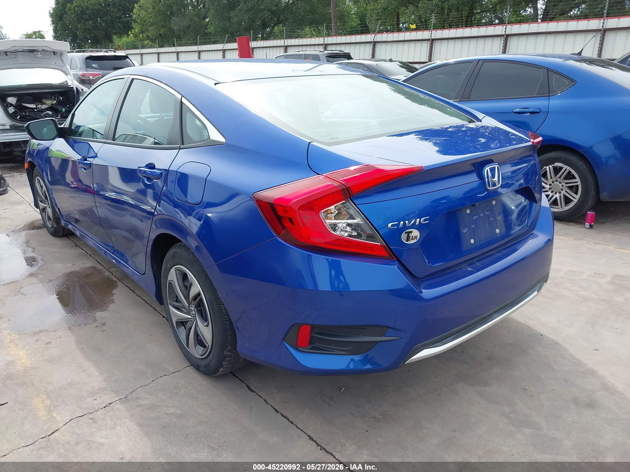 2021 Honda Civic Lx Синий vin: 2HGFC2F6XMH558966