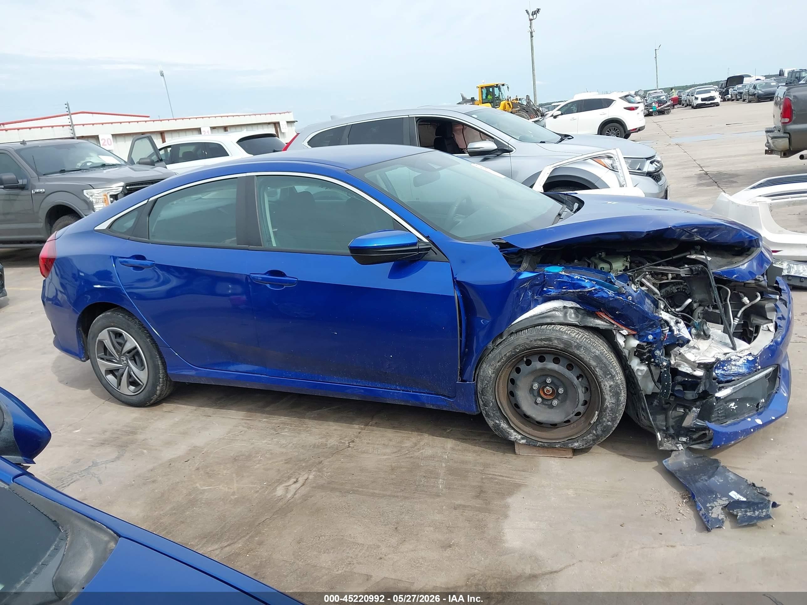 2021 Honda Civic Lx Синий vin: 2HGFC2F6XMH558966