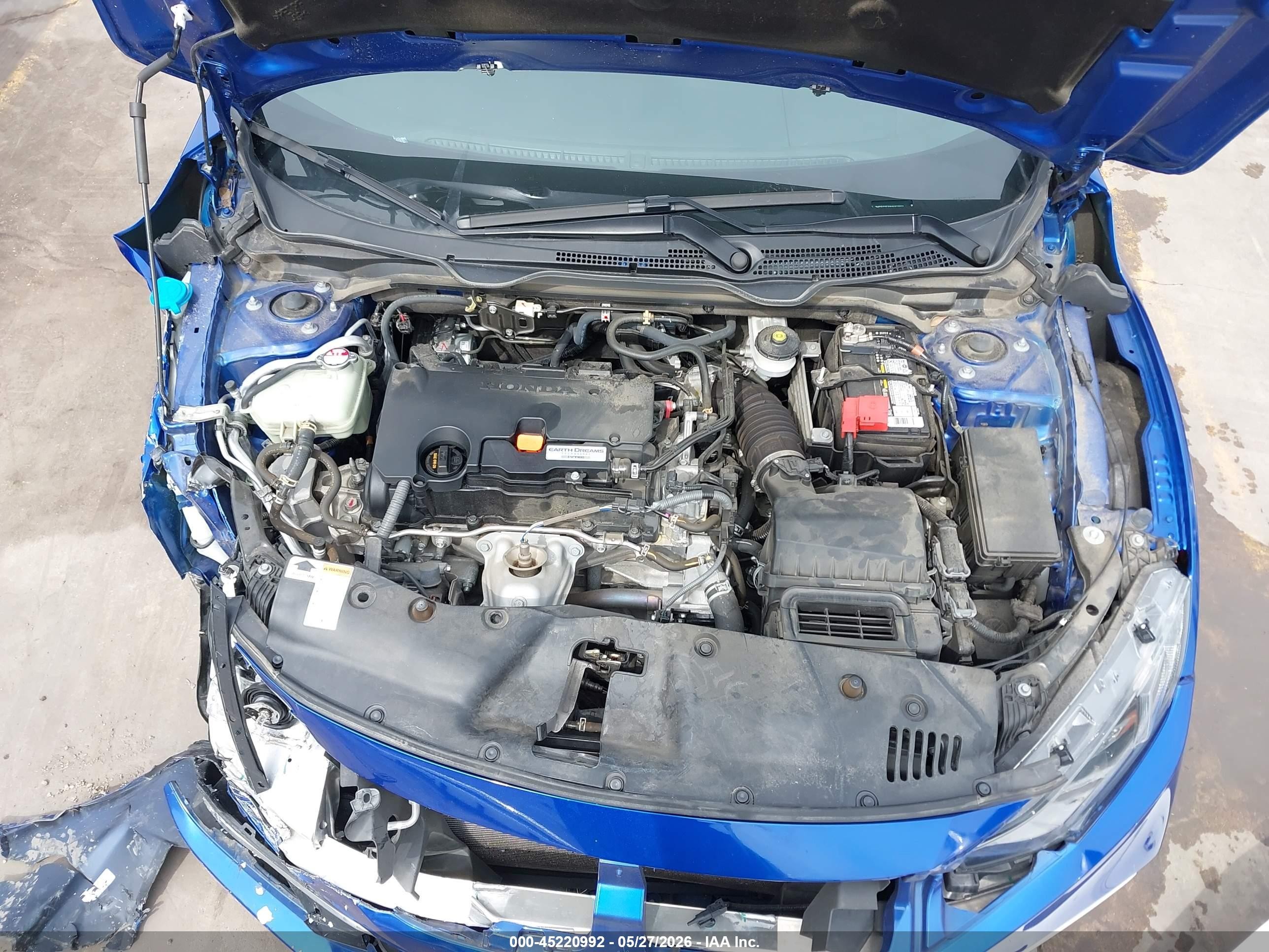 2021 Honda Civic Lx Синий vin: 2HGFC2F6XMH558966
