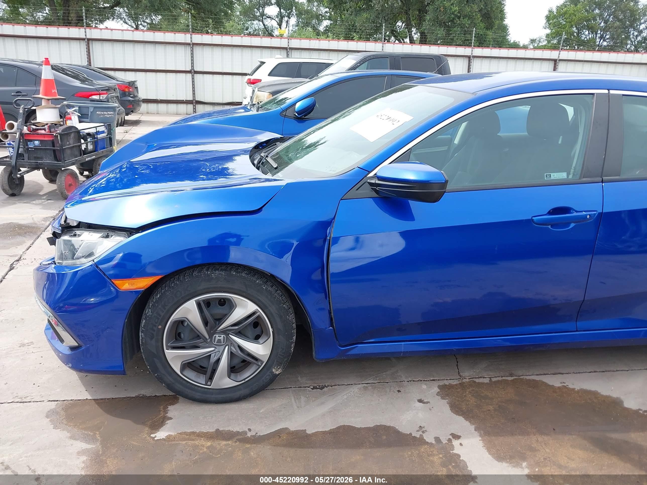 2021 Honda Civic Lx Синий vin: 2HGFC2F6XMH558966