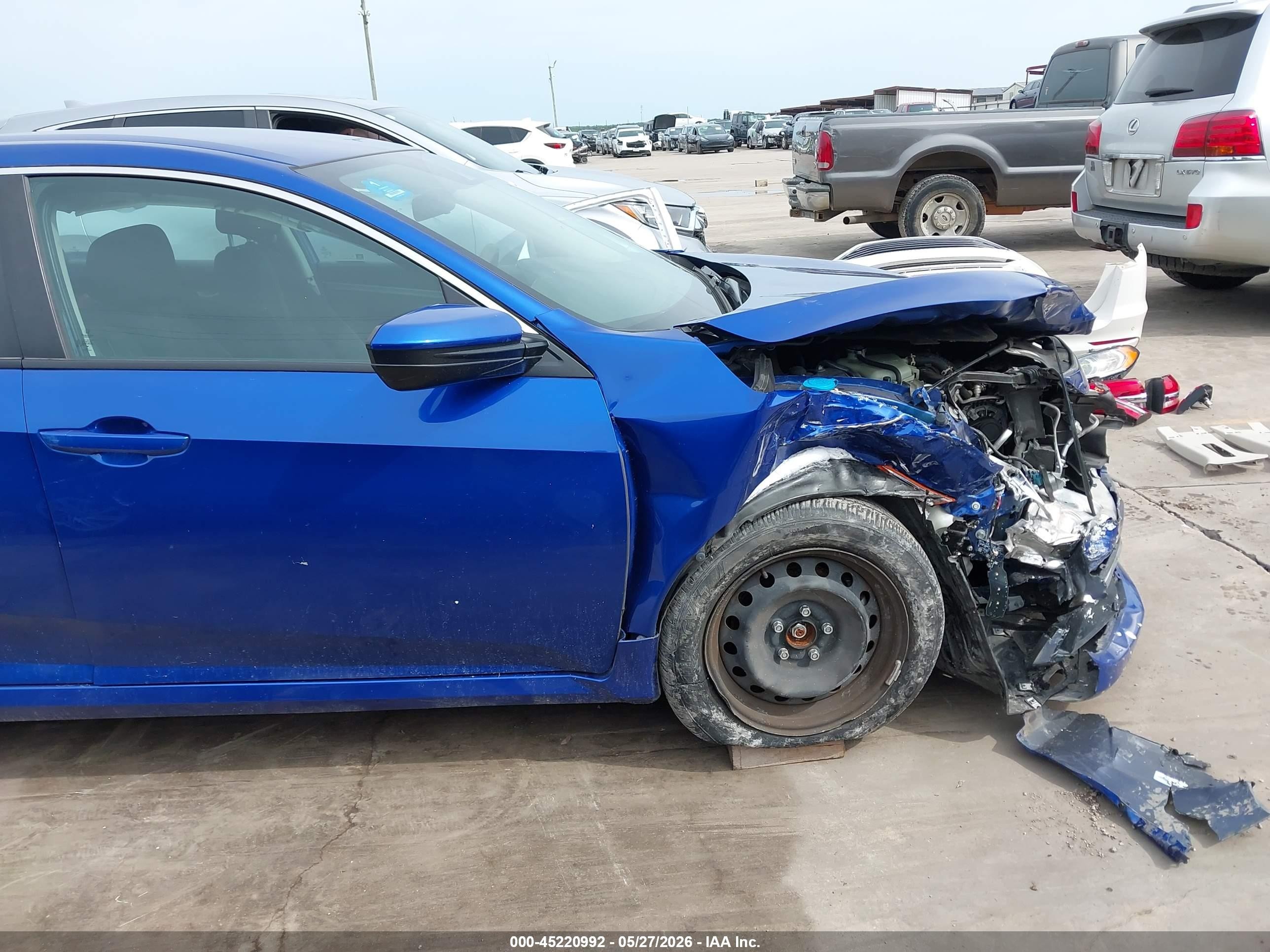 2021 Honda Civic Lx Синий vin: 2HGFC2F6XMH558966