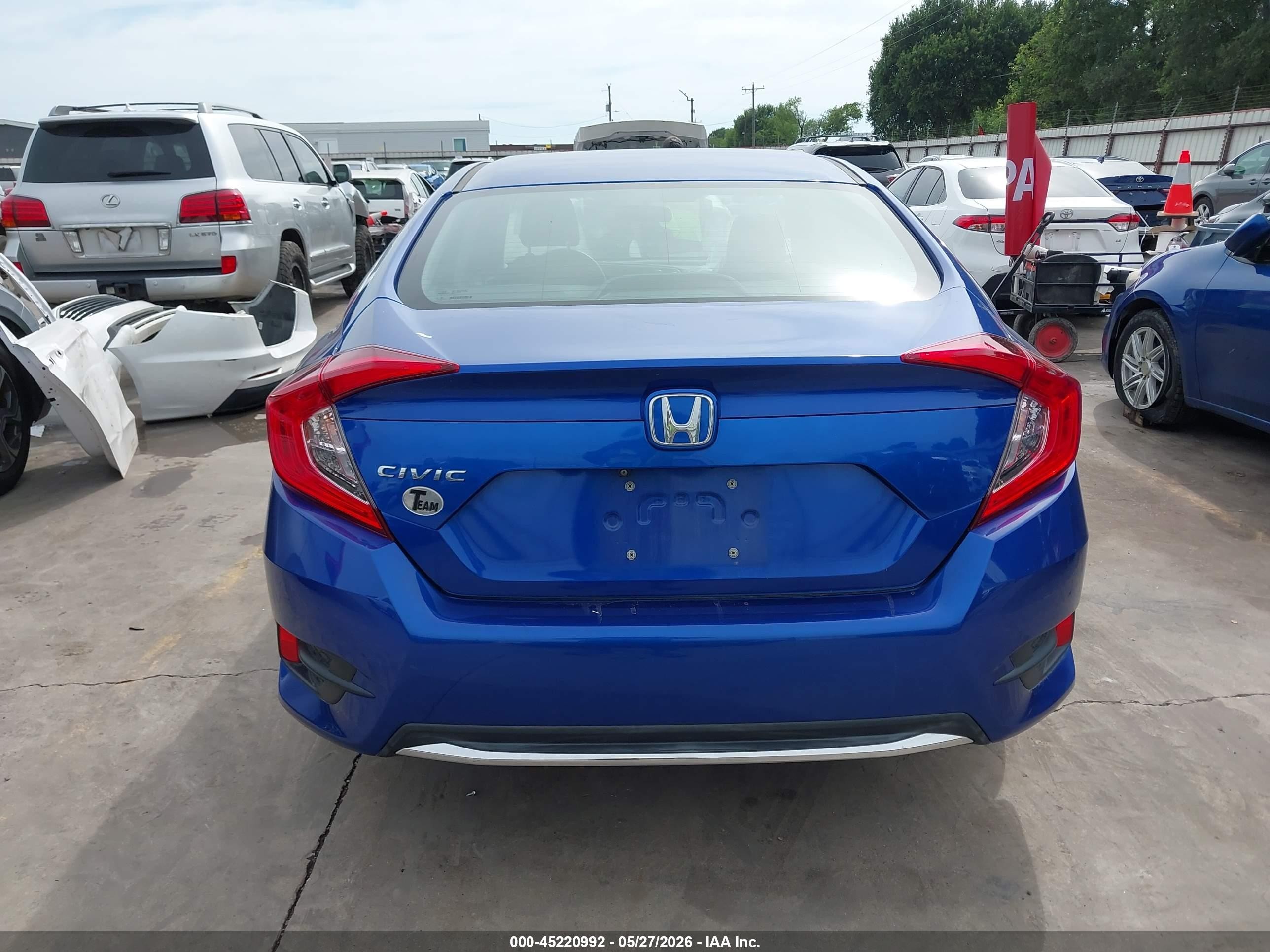 2021 Honda Civic Lx Синий vin: 2HGFC2F6XMH558966