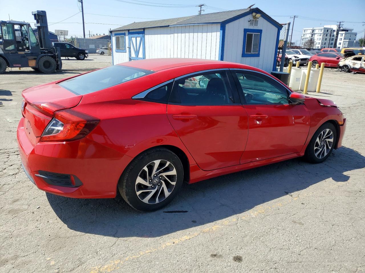 2016 Honda Civic Ex Red vin: 2HGFC2F70GH560576