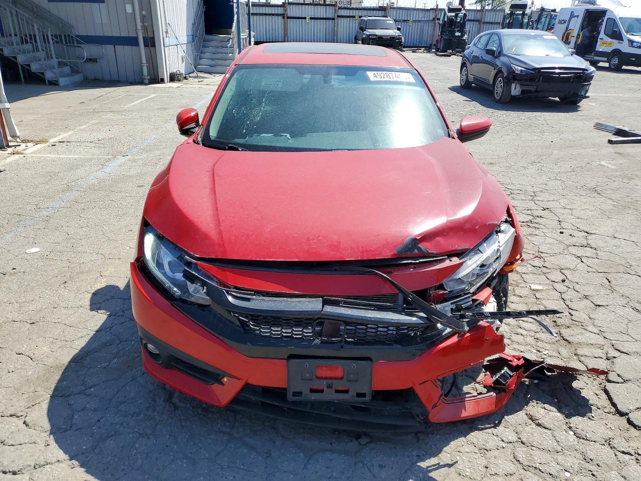 2016 Honda Civic Ex Red vin: 2HGFC2F70GH560576