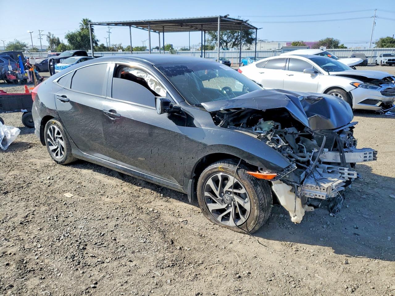 2016 Honda Civic Ex Black vin: 2HGFC2F70GH575580
