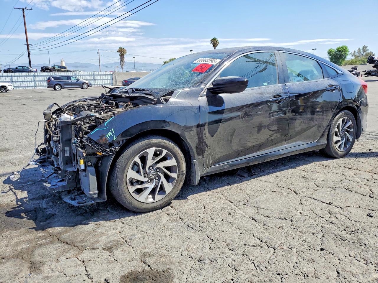 2018 Honda Civic Ex Black vin: 2HGFC2F70JH528055