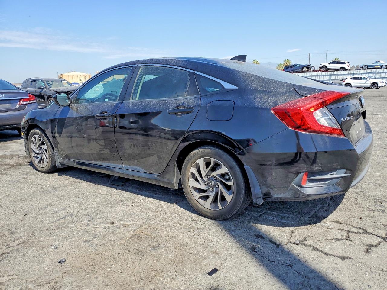 2018 Honda Civic Ex Black vin: 2HGFC2F70JH528055