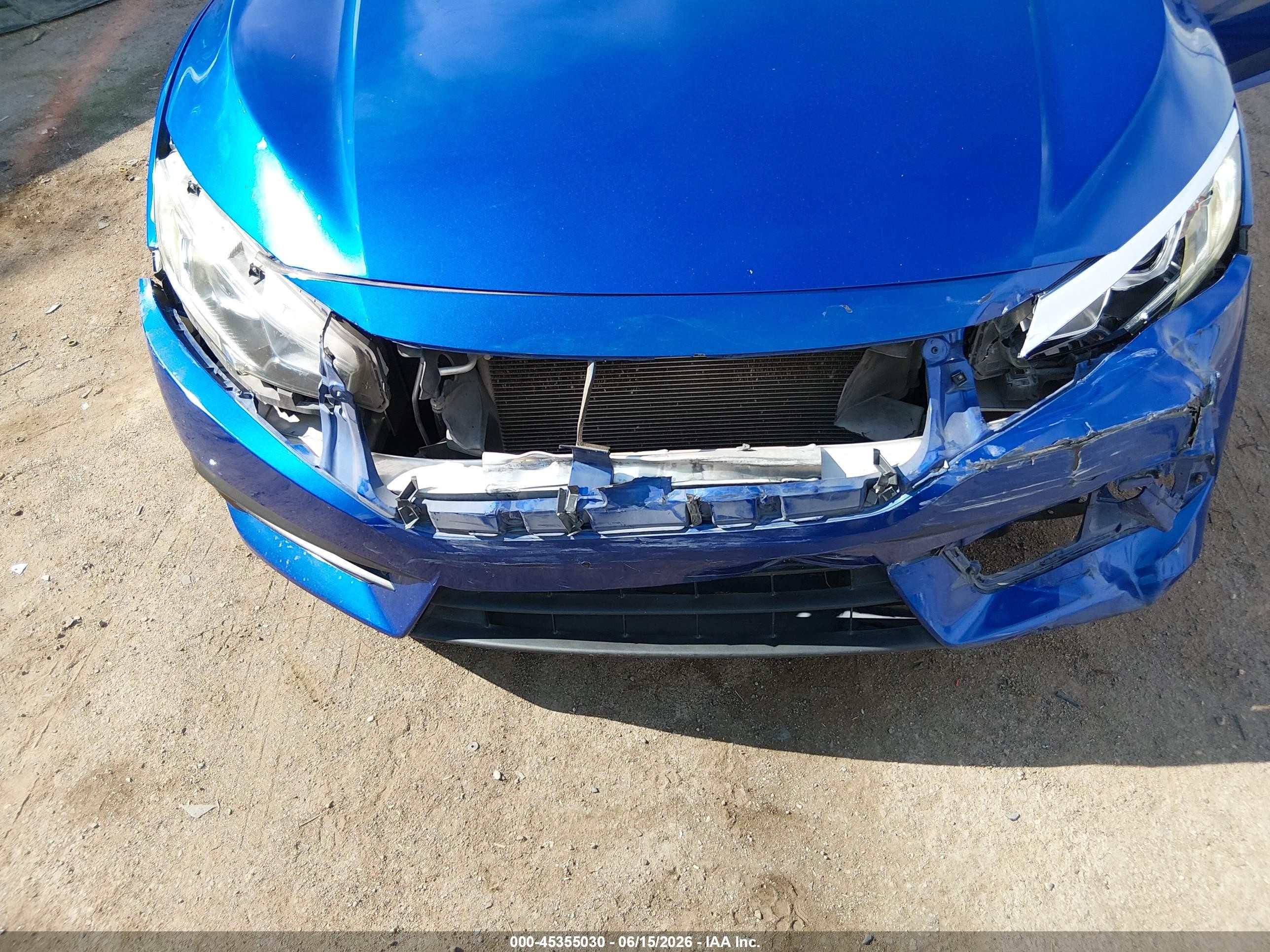 2018 Honda Civic Ex Blue vin: 2HGFC2F73JH552737
