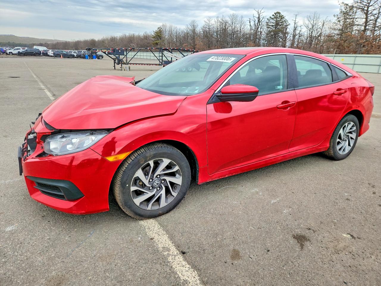 2018 Honda Civic Ex Red vin: 2HGFC2F73JH554486