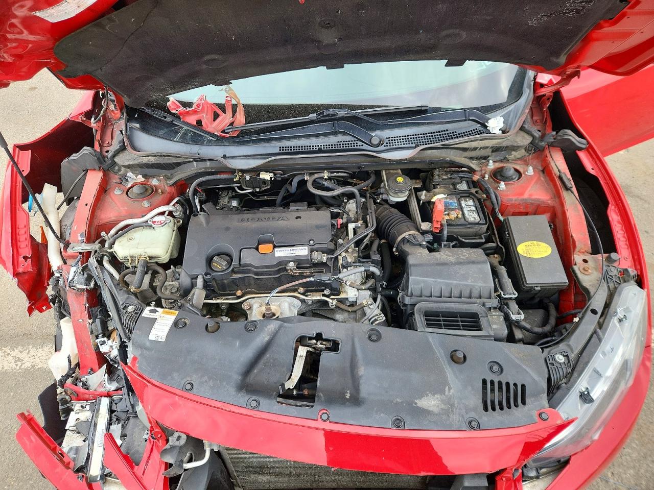 2018 Honda Civic Ex Red vin: 2HGFC2F73JH554486