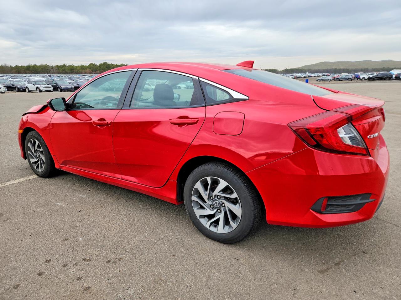 2018 Honda Civic Ex Red vin: 2HGFC2F73JH554486