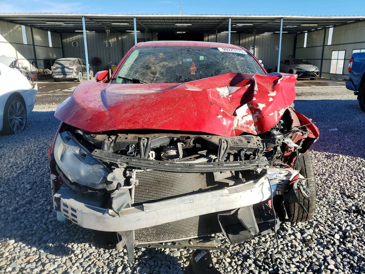 2018 Honda Civic Ex Red vin: 2HGFC2F74JH535090