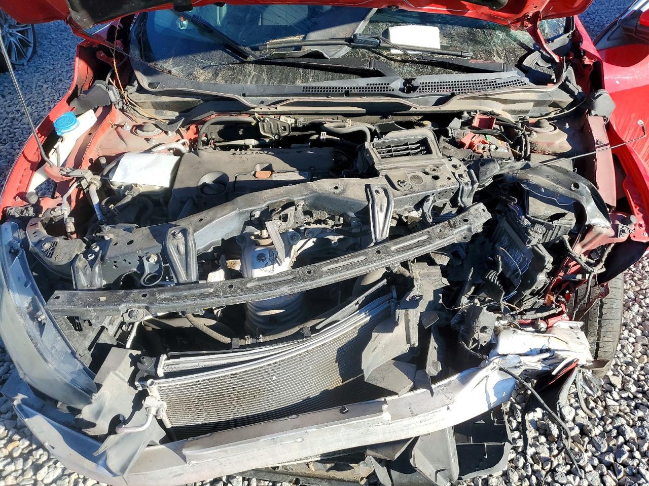 2018 Honda Civic Ex Red vin: 2HGFC2F74JH535090