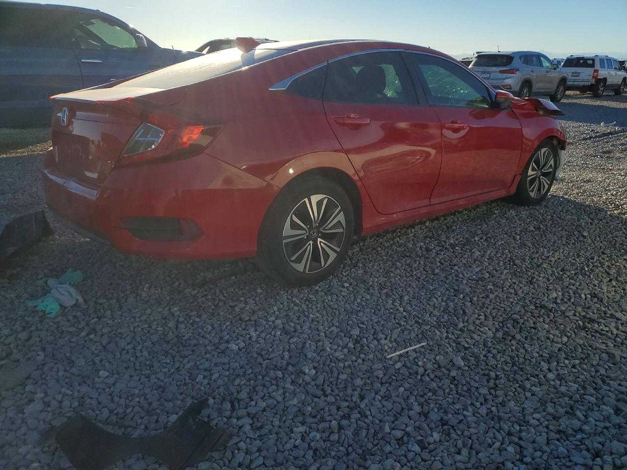 2018 Honda Civic Ex Red vin: 2HGFC2F74JH535090