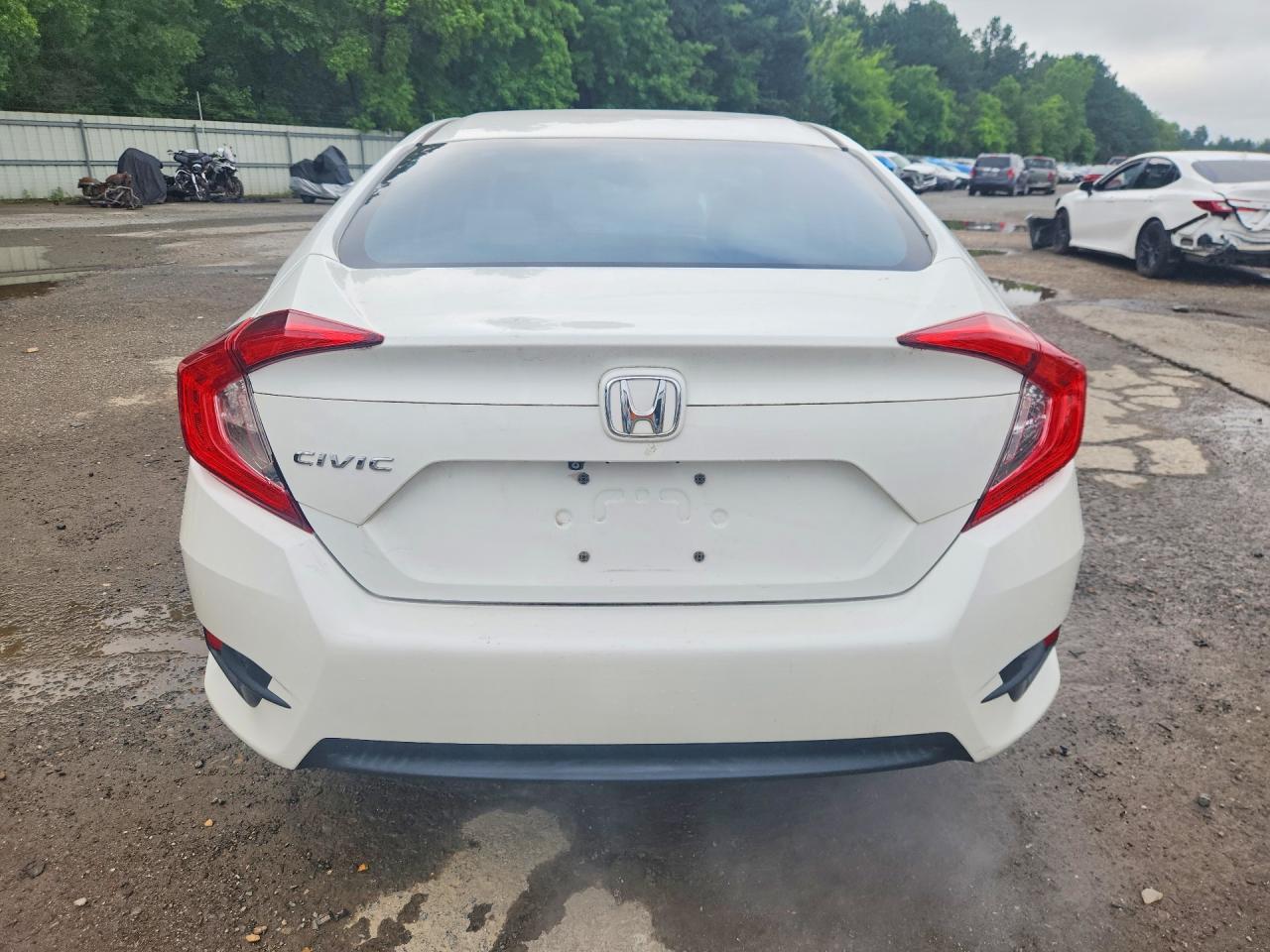 2016 Honda Civic Ex White vin: 2HGFC2F75GH517433