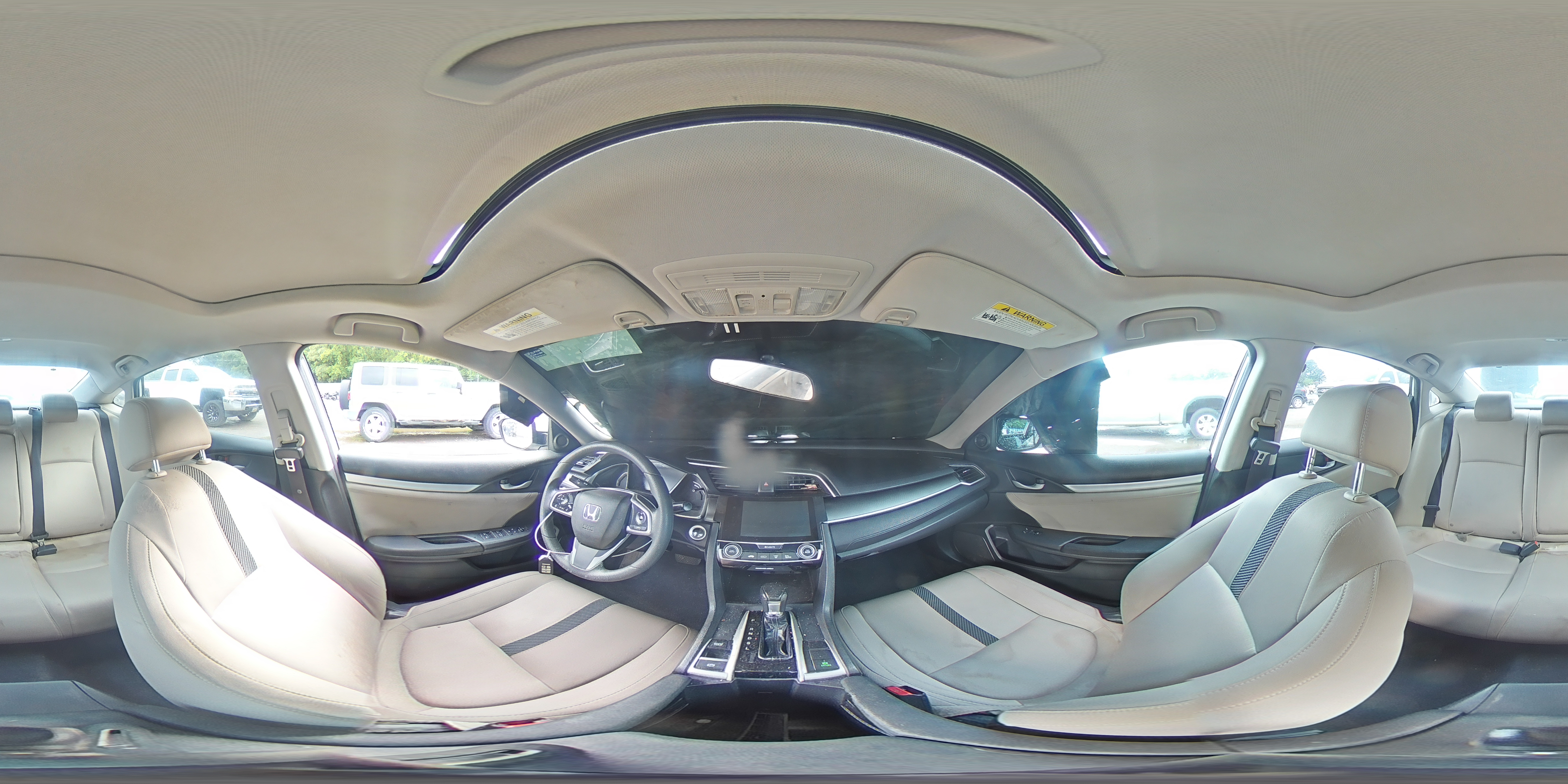 2016 Honda Civic Ex White vin: 2HGFC2F75GH517433