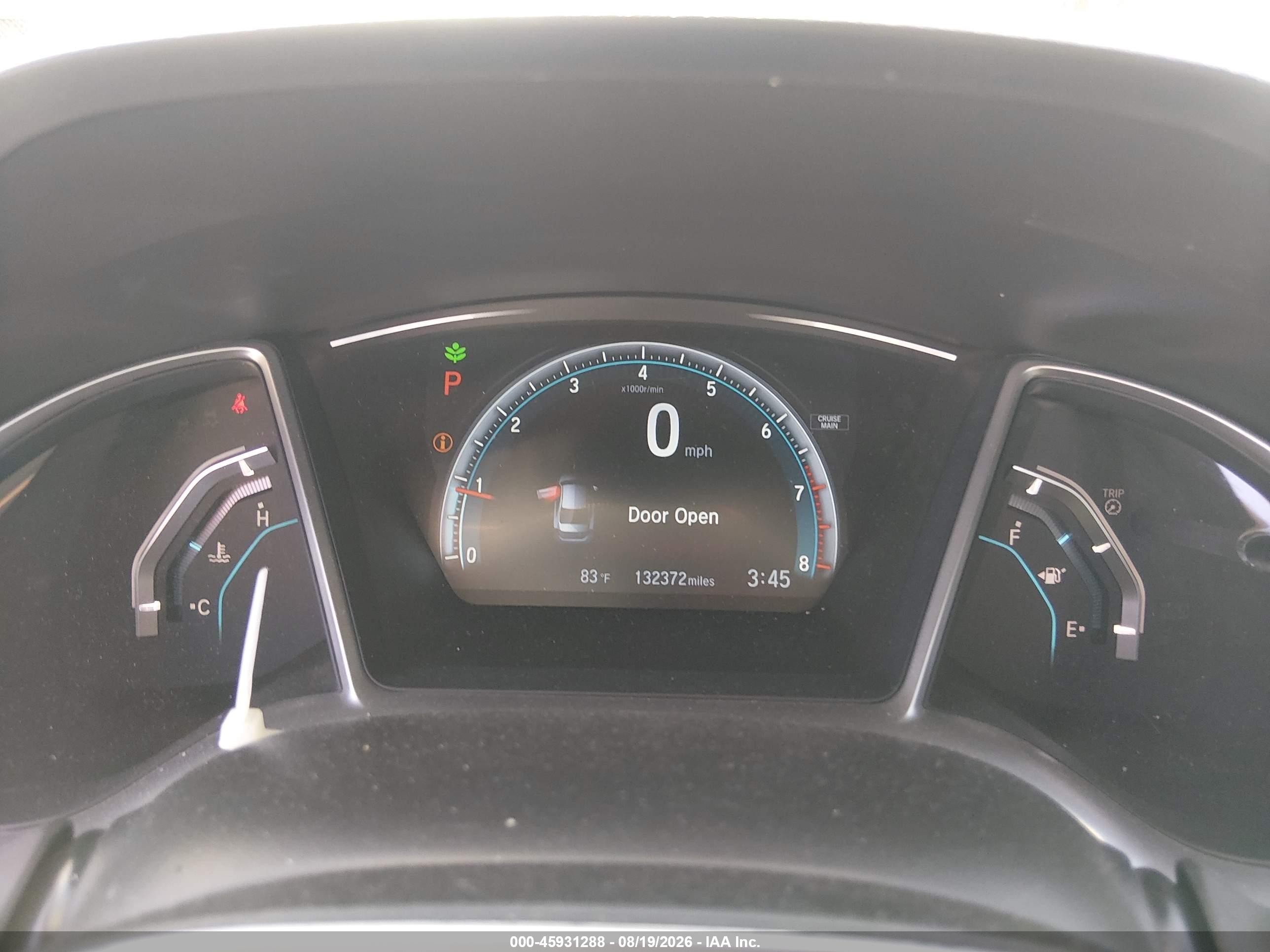 2016 Honda Civic Ex Белый vin: 2HGFC2F75GH577552