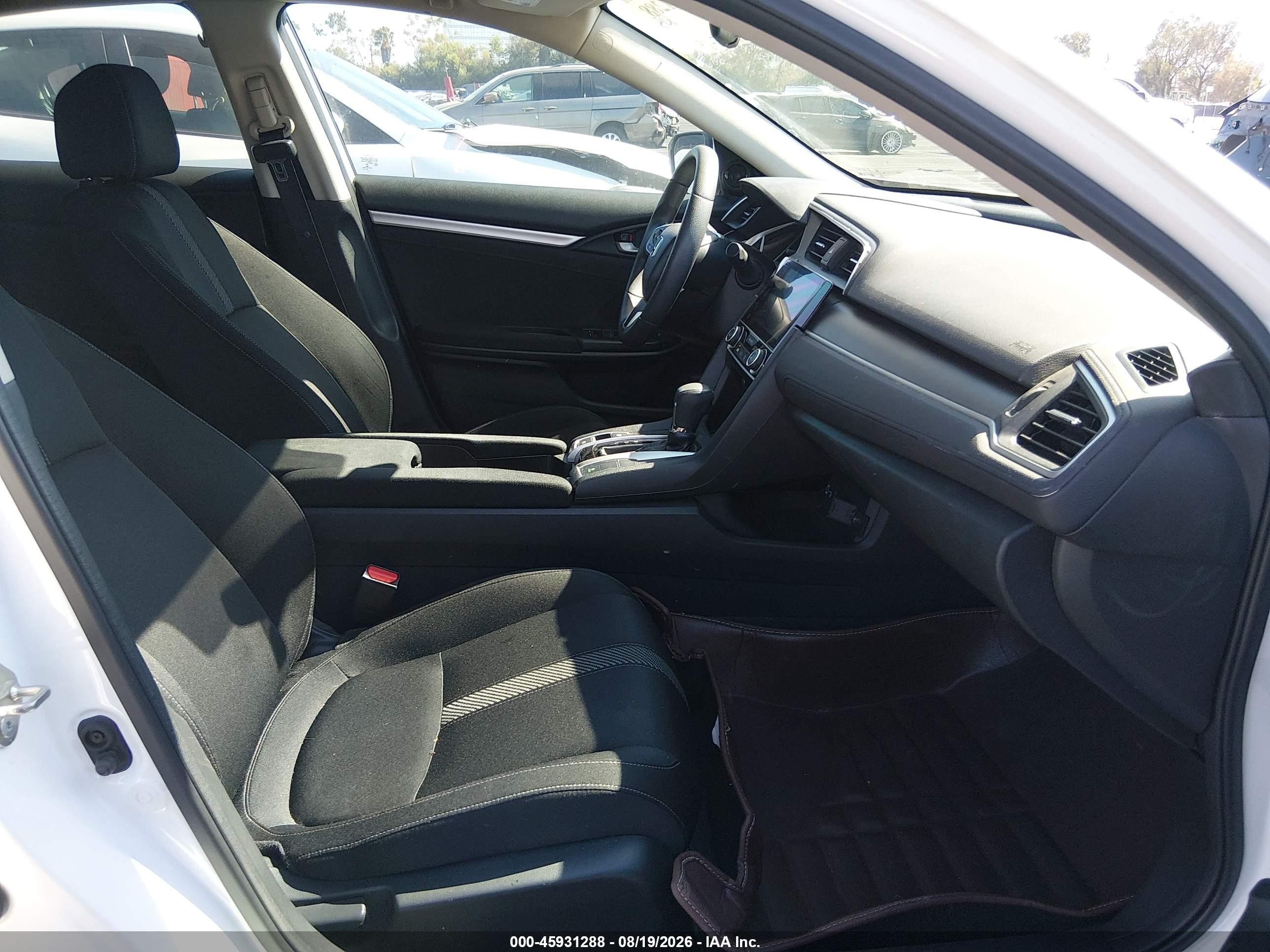 2016 Honda Civic Ex Белый vin: 2HGFC2F75GH577552