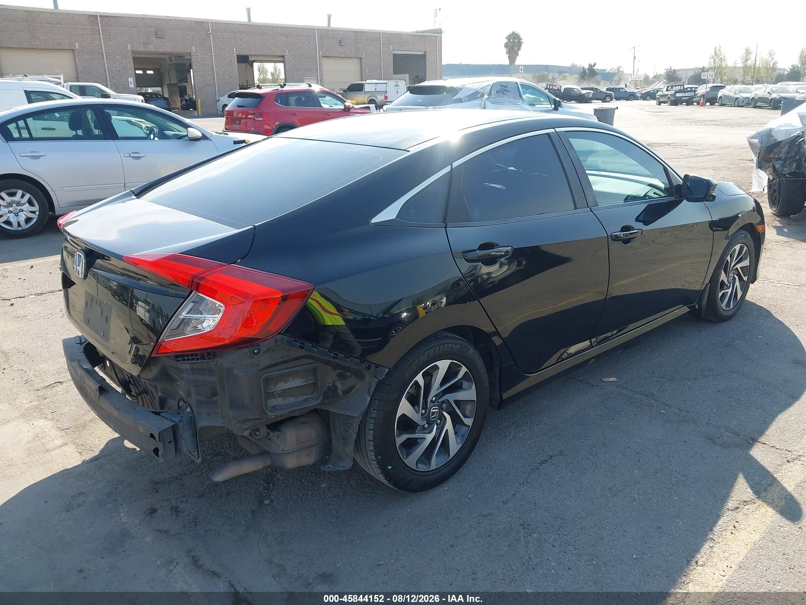 2016 Honda Civic Ex Black vin: 2HGFC2F76GH527355