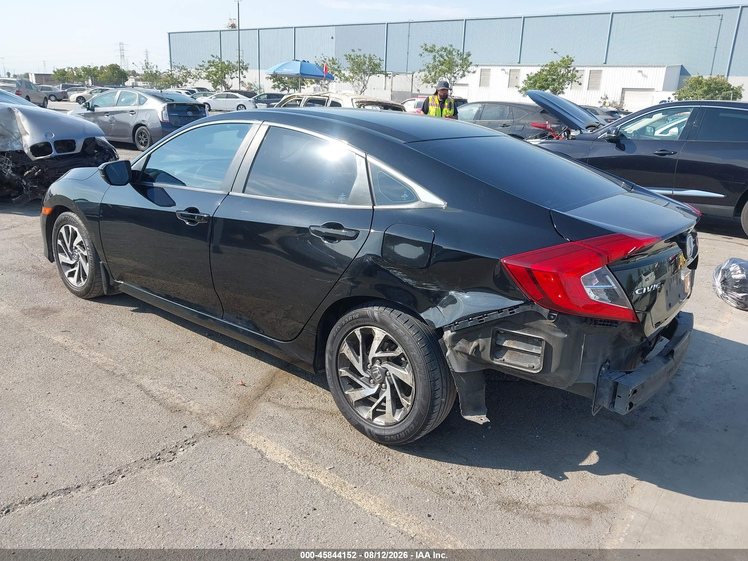 2016 Honda Civic Ex Black vin: 2HGFC2F76GH527355
