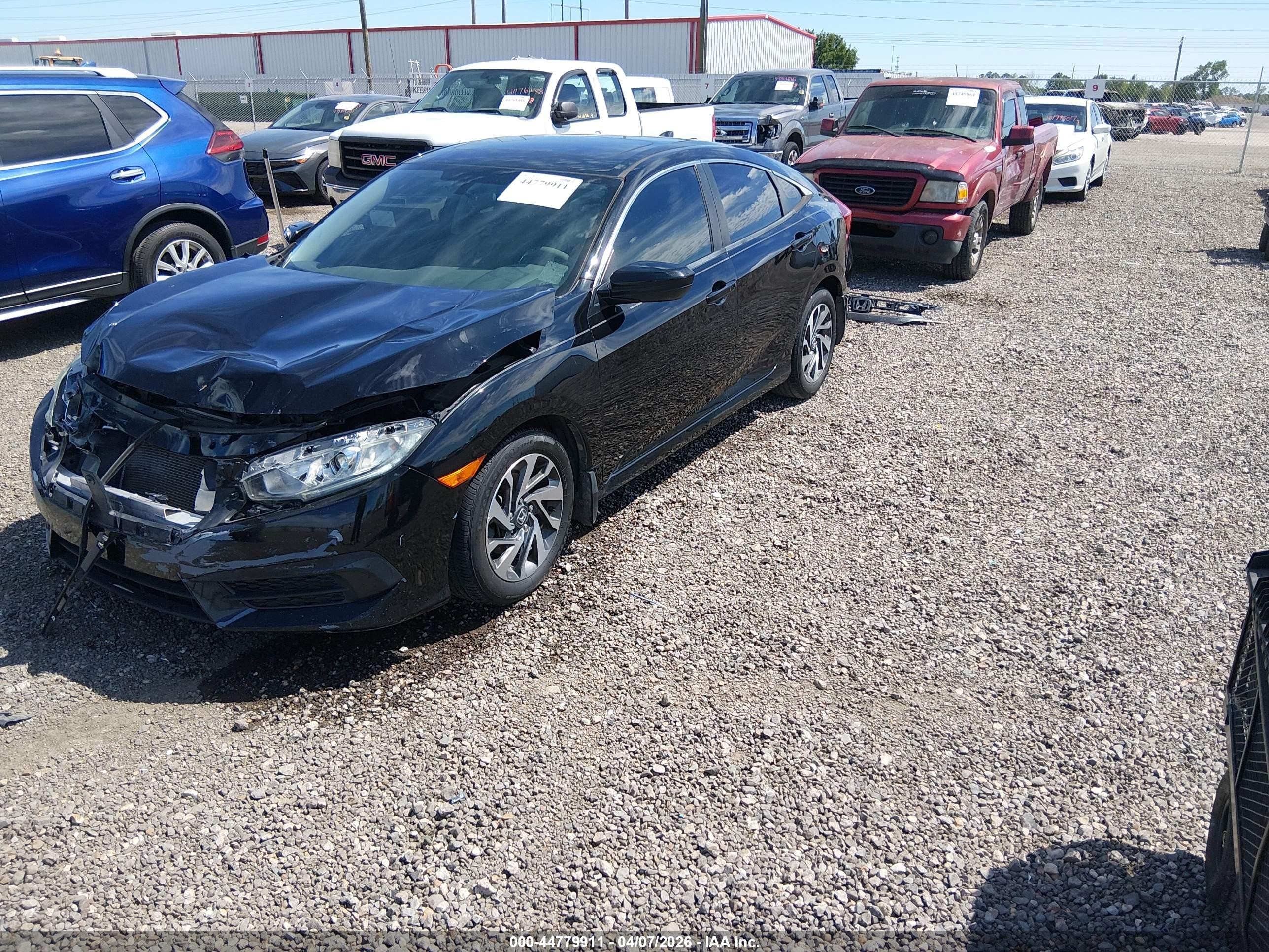 2018 Honda Civic Ex Black vin: 2HGFC2F76JH548178