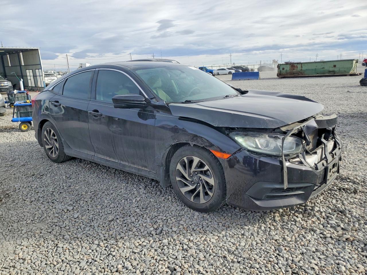 2016 Honda Civic Ex Black vin: 2HGFC2F77GH517448