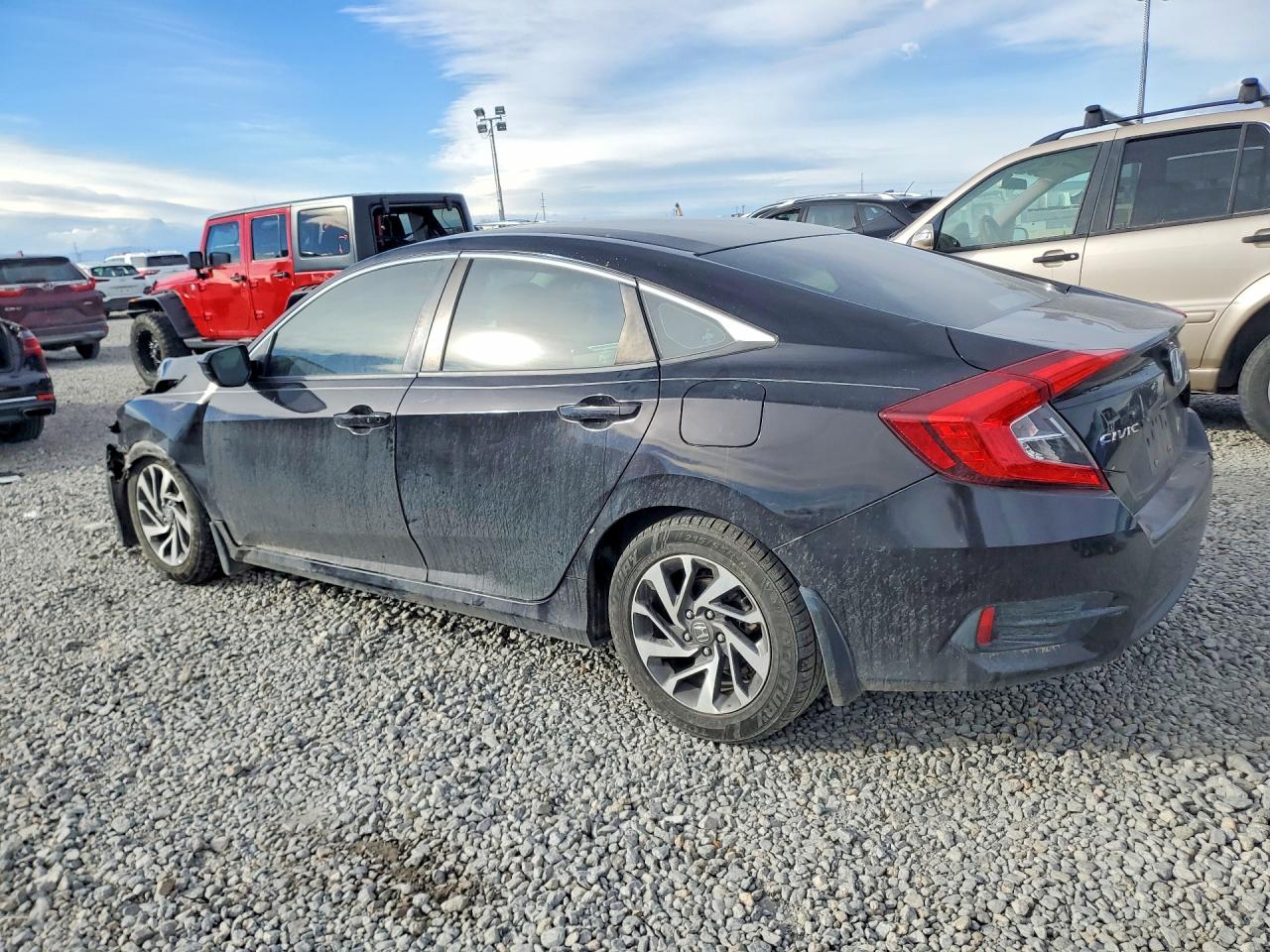 2016 Honda Civic Ex Black vin: 2HGFC2F77GH517448