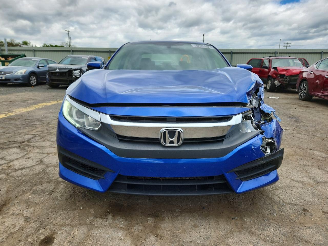 2018 Honda Civic Ex Blue vin: 2HGFC2F77JH565121