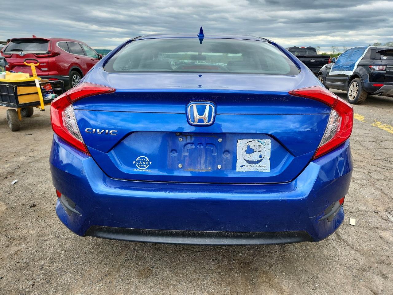 2018 Honda Civic Ex Blue vin: 2HGFC2F77JH565121