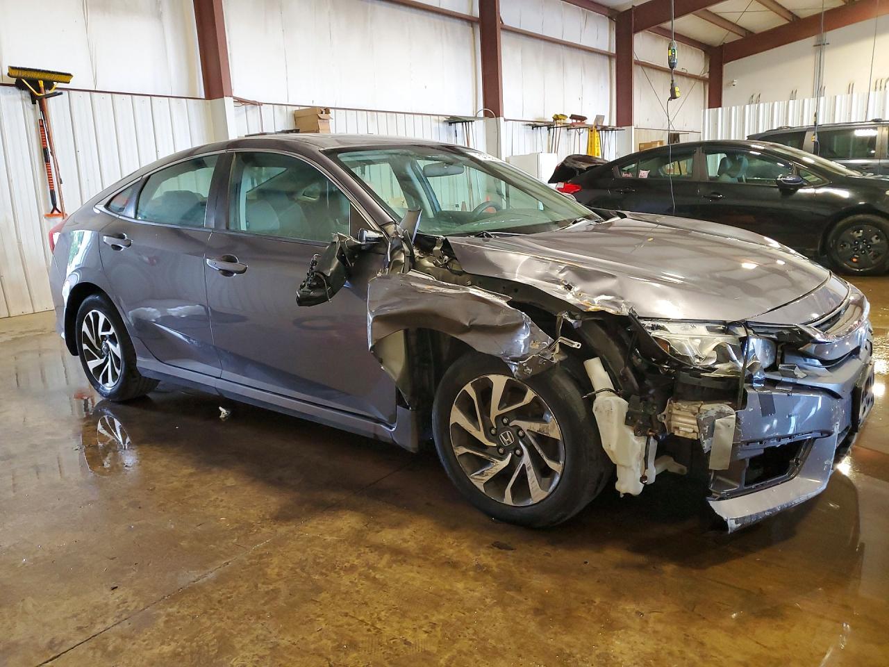 2017 Honda Civic Ex Gray vin: 2HGFC2F78HH512583
