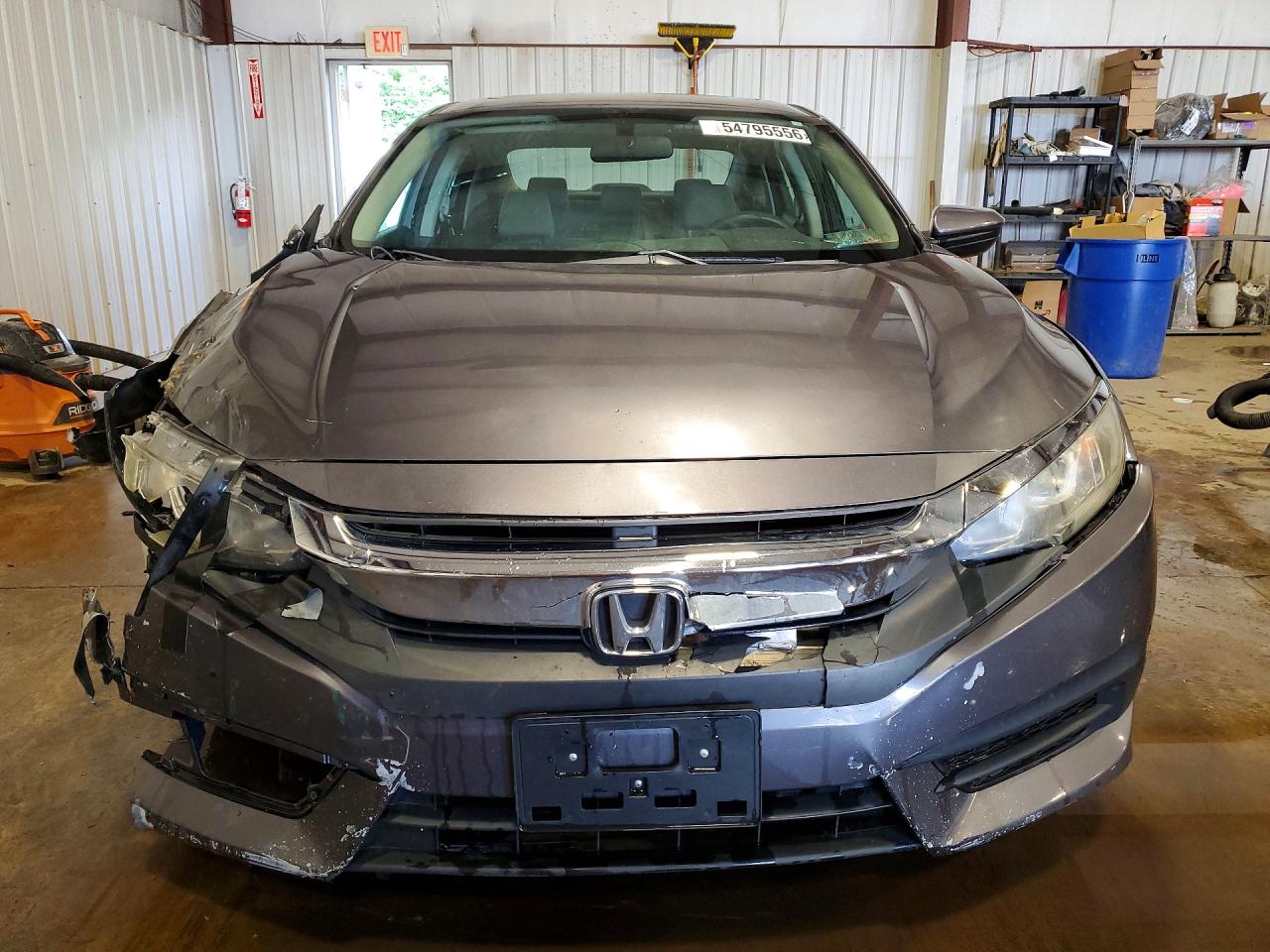2017 Honda Civic Ex Gray vin: 2HGFC2F78HH512583