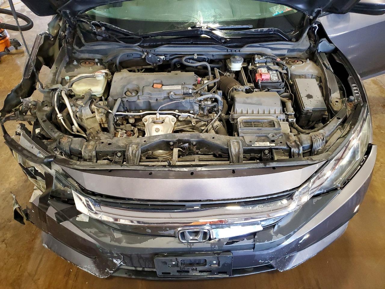 2017 Honda Civic Ex Gray vin: 2HGFC2F78HH512583