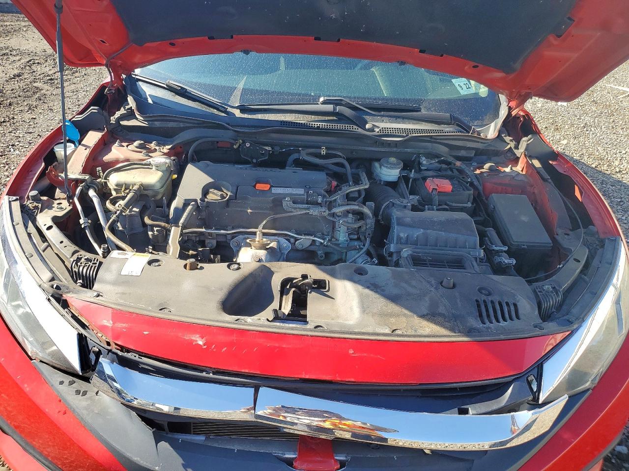 2017 Honda Civic Ex Red vin: 2HGFC2F78HH567910