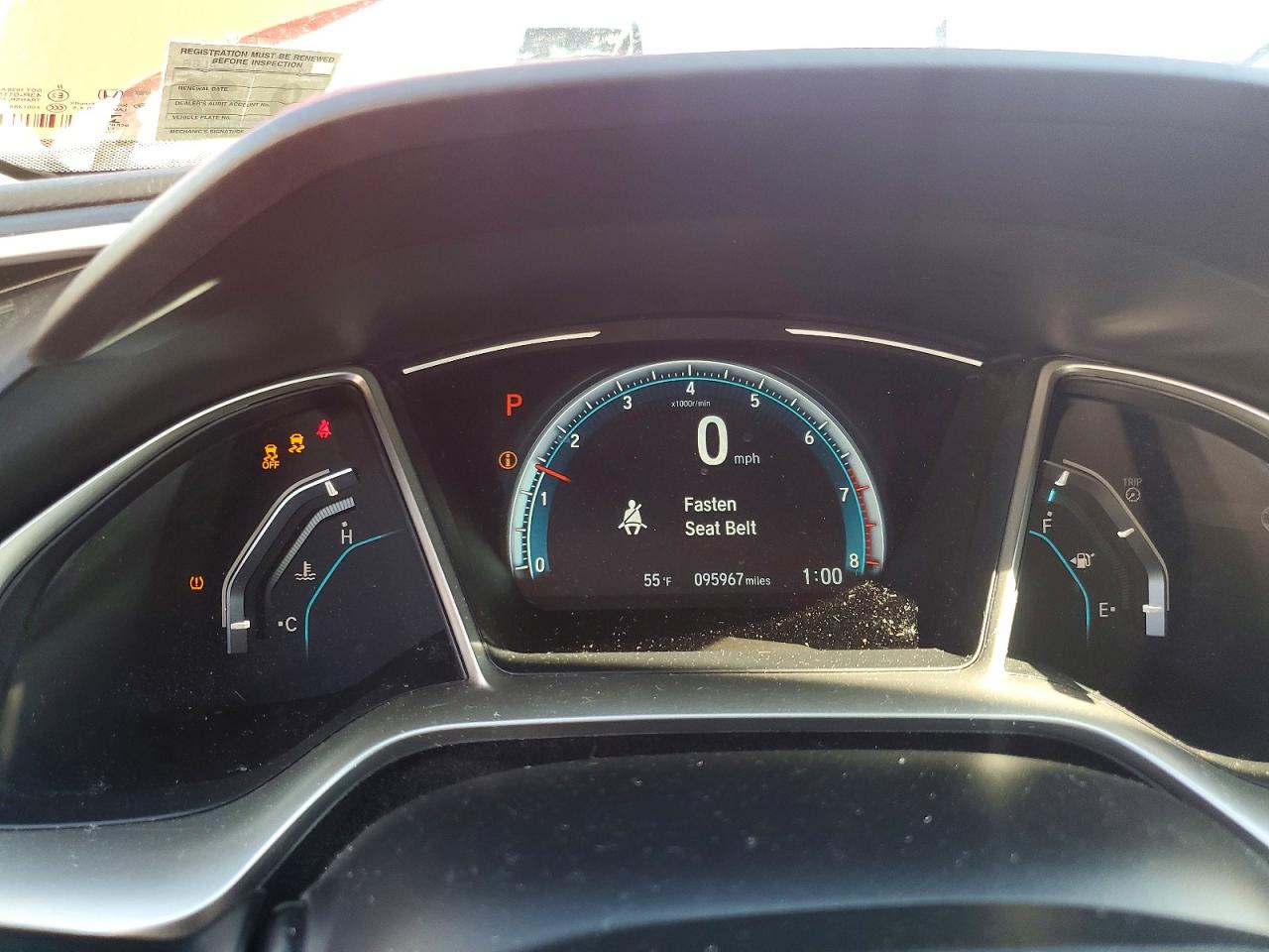 2017 Honda Civic Ex Red vin: 2HGFC2F78HH567910