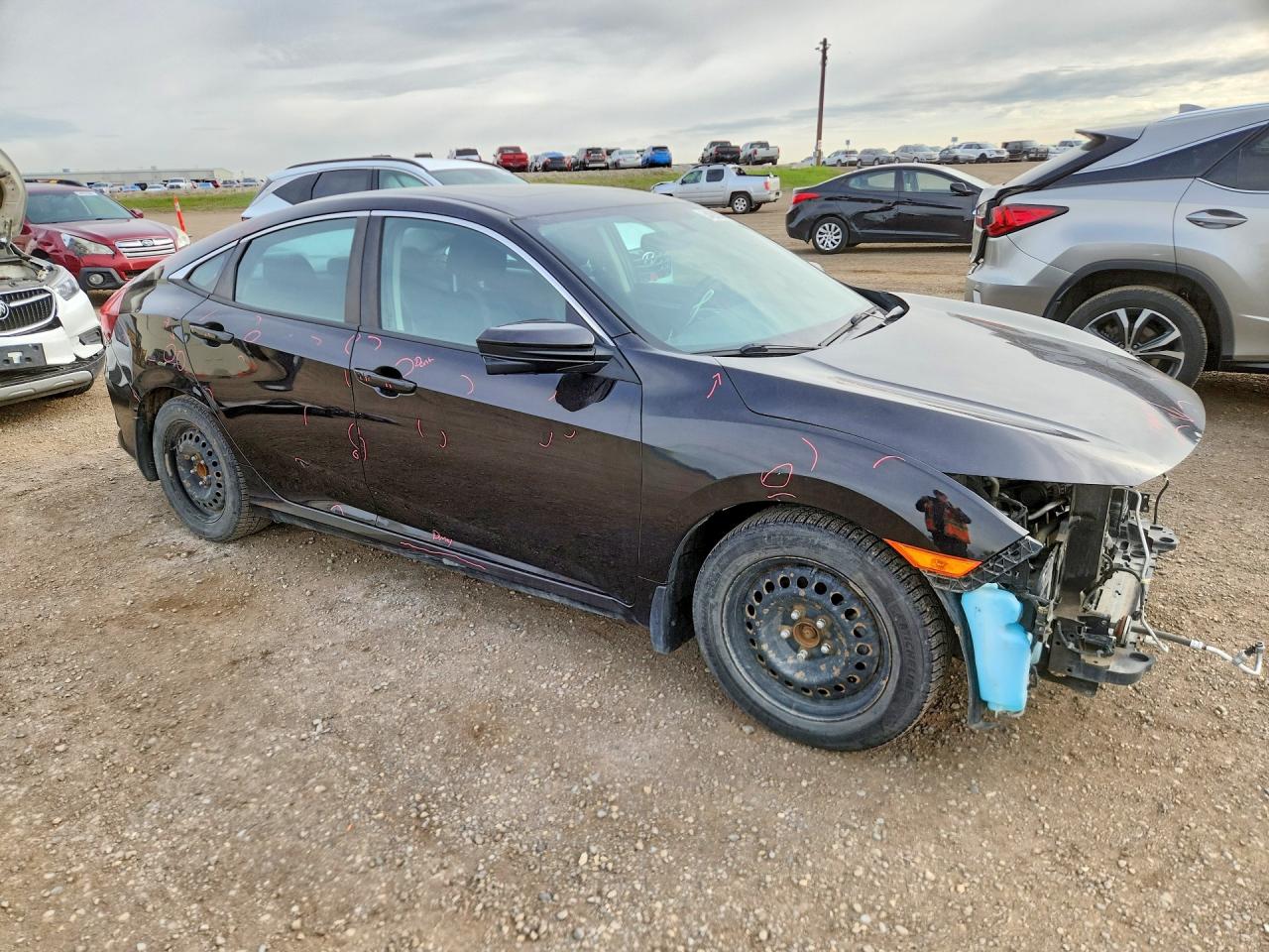 2016 Honda Civic Ex Black vin: 2HGFC2F79GH026394