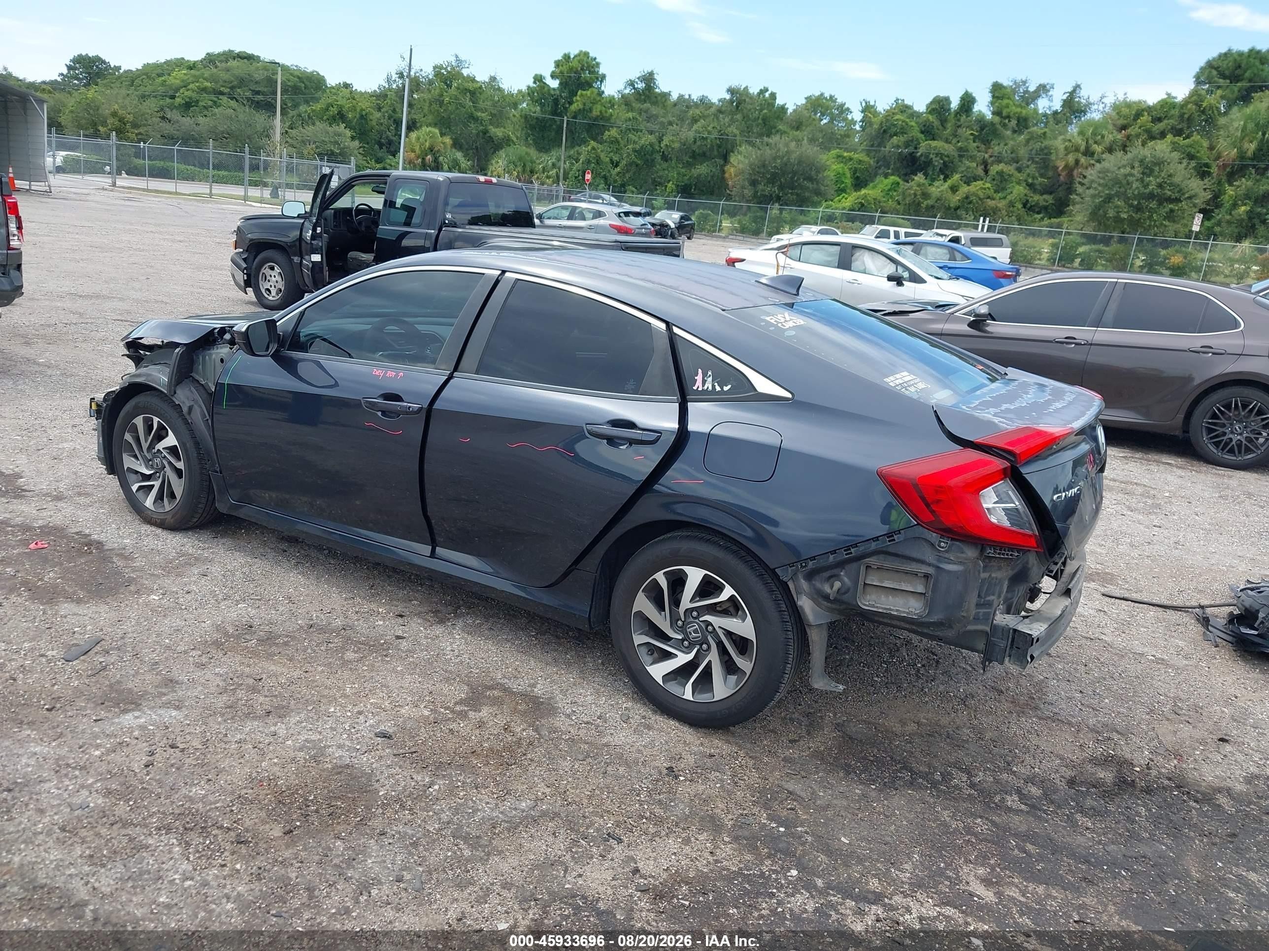 2017 Honda Civic Ex Navy vin: 2HGFC2F7XHH505294