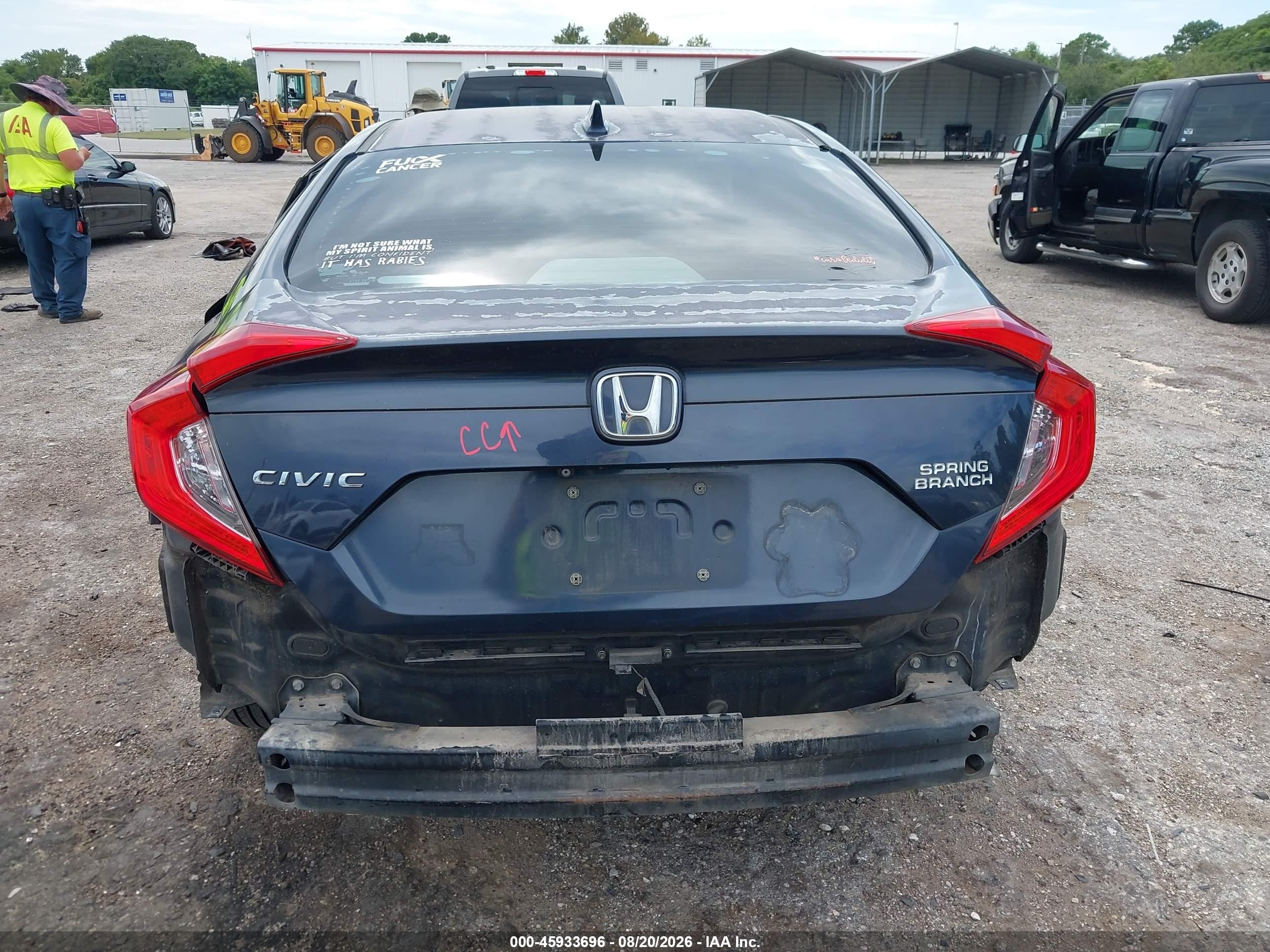 2017 Honda Civic Ex Navy vin: 2HGFC2F7XHH505294